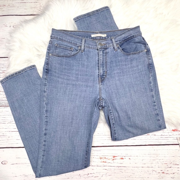 👖|•LEVI'S•| Classic Straight Leg Stretch Jeans Size 10👖 - Picture 4 of 8